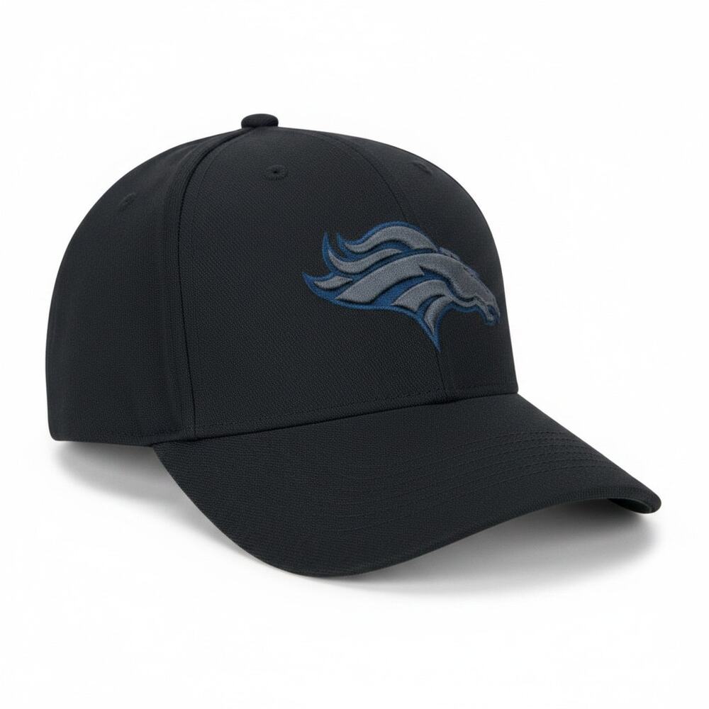 NFL DENVER BRONCOS Hat Cap By OTS Black & Blue Size L/XL